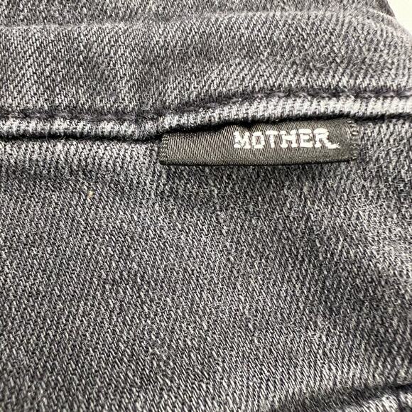 MOTHER The Insider Crop Step Fray Not Guilty Wash (Washed Black) Size 26 - Picture 10 of 16